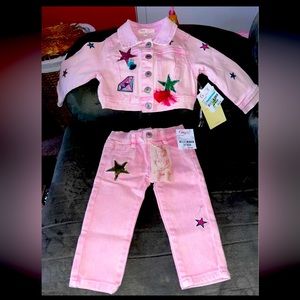 BNWT toddler denim set size 18m